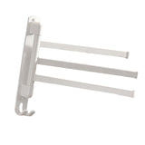 Maxbell Towel Holder No Punch Organizer Storage Towel Bar for Cabinet Hotel Office 3 Rods White