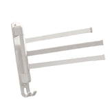 Maxbell Towel Holder No Punch Organizer Storage Towel Bar for Cabinet Hotel Office 3 Rods White
