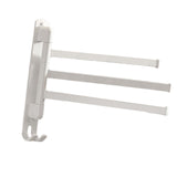 Maxbell Towel Holder No Punch Organizer Storage Towel Bar for Cabinet Hotel Office 3 Rods White