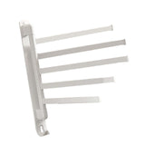 Maxbell Towel Holder No Punch Organizer Storage Towel Bar for Cabinet Hotel Office 5 Rods White
