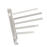 Maxbell Towel Holder No Punch Organizer Storage Towel Bar for Cabinet Hotel Office 5 Rods White