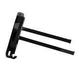 Maxbell Towel Holder No Punch Organizer Storage Towel Bar for Cabinet Hotel Office 2 Rods Black