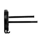 Maxbell Towel Holder No Punch Organizer Storage Towel Bar for Cabinet Hotel Office 2 Rods Black