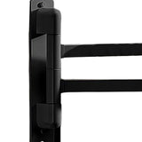 Maxbell Towel Holder No Punch Organizer Storage Towel Bar for Cabinet Hotel Office 2 Rods Black