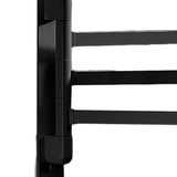 Maxbell Towel Holder No Punch Organizer Storage Towel Bar for Cabinet Hotel Office 3 Rods Black
