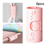 Maxbell 6 Pieces Multipurpose Bed Sheet Fixed Clamp for Fastening Snacks Towels Pink