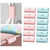 Maxbell 6 Pieces Multipurpose Bed Sheet Fixed Clamp for Fastening Snacks Towels Pink