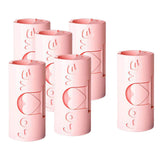 Maxbell 6 Pieces Multipurpose Bed Sheet Fixed Clamp for Fastening Snacks Towels Pink
