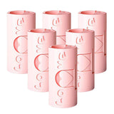 Maxbell 6 Pieces Multipurpose Bed Sheet Fixed Clamp for Fastening Snacks Towels Pink