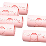 Maxbell 6 Pieces Multipurpose Bed Sheet Fixed Clamp for Fastening Snacks Towels Pink