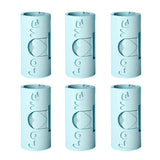 Maxbell 6 Pieces Multipurpose Bed Sheet Fixed Clamp for Fastening Snacks Towels Blue
