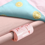 Maxbell 6 Pieces Multipurpose Bed Sheet Fixed Clamp for Fastening Snacks Towels Blue