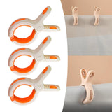 Maxbell Beach Towel Clips Hanging Clip Clamps for Beach Chair Pool Chair White