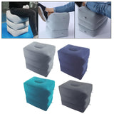 Maxbell Inflatable Foot Rest 3 Layers Foot Stool Foot Rest Pillow for Travelling Light Gray