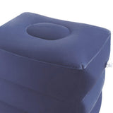 Maxbell Inflatable Foot Rest 3 Layers Foot Stool Foot Rest Pillow for Travelling Deep Blue