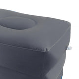 Maxbell Inflatable Foot Rest 3 Layers Foot Stool Foot Rest Pillow for Travelling Deep Gray