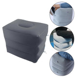 Maxbell Inflatable Foot Rest 3 Layers Foot Stool Foot Rest Pillow for Travelling Deep Gray
