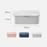 Maxbell Multi Layer File Storage Case Water Resistant for Bill Laptop Passport Blue
