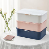 Maxbell Multi Layer File Storage Case Water Resistant for Bill Laptop Passport Blue