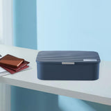 Maxbell Multi Layer File Storage Case Water Resistant for Bill Laptop Passport Blue