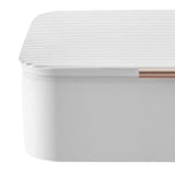 Maxbell Multi Layer File Storage Case Water Resistant for Bill Laptop Passport White
