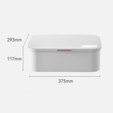 Maxbell Multi Layer File Storage Case Water Resistant for Bill Laptop Passport White
