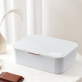 Maxbell Multi Layer File Storage Case Water Resistant for Bill Laptop Passport White