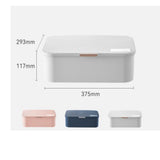 Maxbell Multi Layer File Storage Case Water Resistant for Bill Laptop Passport White