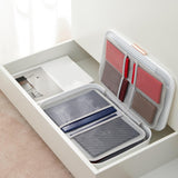 Maxbell Multi Layer File Storage Case Water Resistant for Bill Laptop Passport White