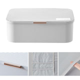 Maxbell Multi Layer File Storage Case Water Resistant for Bill Laptop Passport White