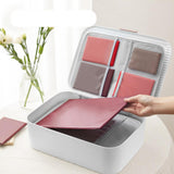 Maxbell Multi Layer File Storage Case Water Resistant for Bill Laptop Passport White