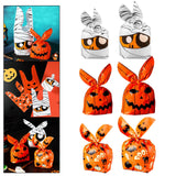 Maxbell Halloween Candy Bags Party Favor Gift Bags for Celebration Halloween Party White 17cmx10cm