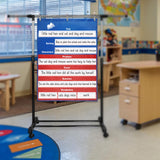 Maxbell Multipurpose Schedule Pocket Chart Teaching Chart for Homeschool Office