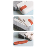 Maxbell Window Groove Cleaning Brush PP Material Handle Comfortable Grip, Washable Orange