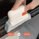 Maxbell Window Groove Cleaning Brush PP Material Handle Comfortable Grip, Washable Orange
