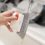 Maxbell Window Groove Cleaning Brush PP Material Handle Comfortable Grip, Washable Orange