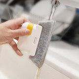 Maxbell Window Groove Cleaning Brush PP Material Handle Comfortable Grip, Washable Yellow