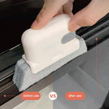 Maxbell Window Groove Cleaning Brush PP Material Handle Comfortable Grip, Washable Grey
