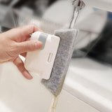 Maxbell Window Groove Cleaning Brush PP Material Handle Comfortable Grip, Washable Grey