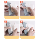 Maxbell Window Groove Cleaning Brush PP Material Handle Comfortable Grip, Washable Grey