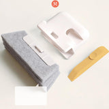 Maxbell Window Groove Cleaning Brush PP Material Handle Comfortable Grip, Washable Grey