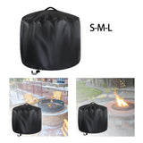 Maxbell Fire Pit Cover Brazier Cover Windproof Firepit Protective Cover for Indoor S