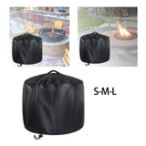 Maxbell Fire Pit Cover Brazier Cover Windproof Firepit Protective Cover for Indoor S