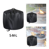 Maxbell Fire Pit Cover Brazier Cover Windproof Firepit Protective Cover for Indoor S