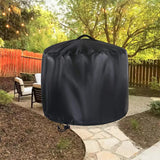 Maxbell Fire Pit Cover Brazier Cover Windproof Firepit Protective Cover for Indoor S