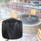 Maxbell Fire Pit Cover Brazier Cover Windproof Firepit Protective Cover for Indoor M