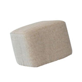 Maxbell Linen Cotton Footrest Foot Stool Cover for Living Room Accessory Durable Beige
