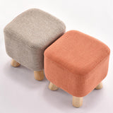 Maxbell Linen Cotton Footrest Foot Stool Cover for Living Room Accessory Durable Green