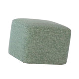 Maxbell Linen Cotton Footrest Foot Stool Cover for Living Room Accessory Durable Dark Green