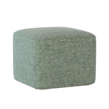 Maxbell Linen Cotton Footrest Foot Stool Cover for Living Room Accessory Durable Dark Green